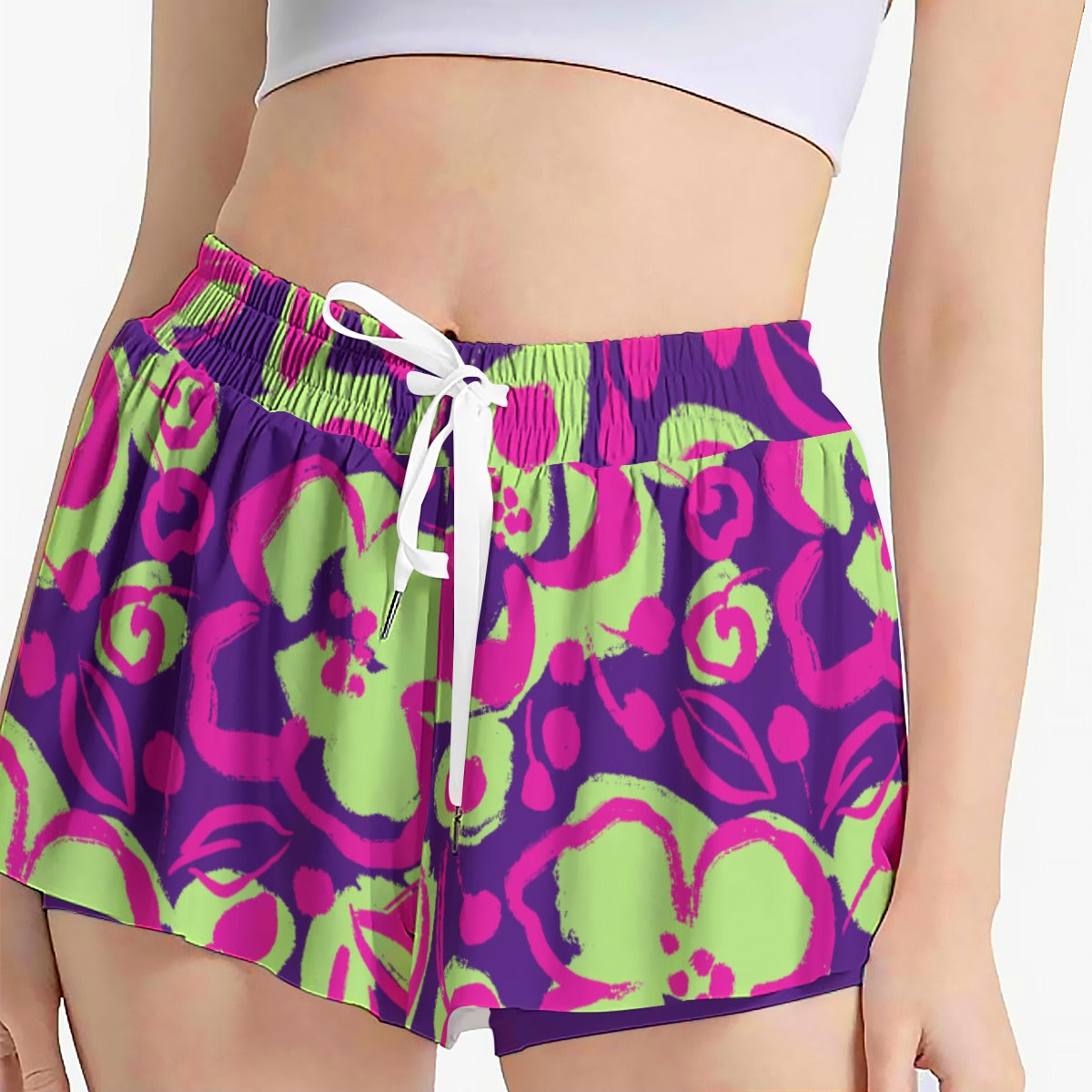 Dizzy Pickle Lesia PPG Blooms Women's Pickleball Sport Culottes with Pockets