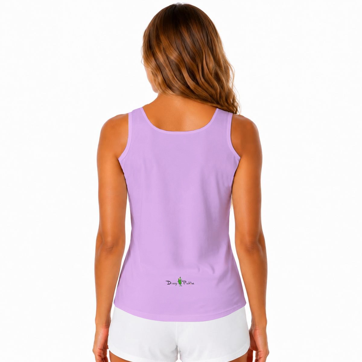 Dizzy Pickle DZY P Classic Iris Women's Sleeveless Performance Tank Top with Built-In Bra