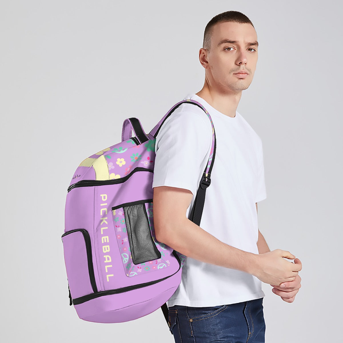 Dizzy Pickle Hope Lavender Large Courtside Pickleball Multi-Compartment Backpack with Adjustable Straps