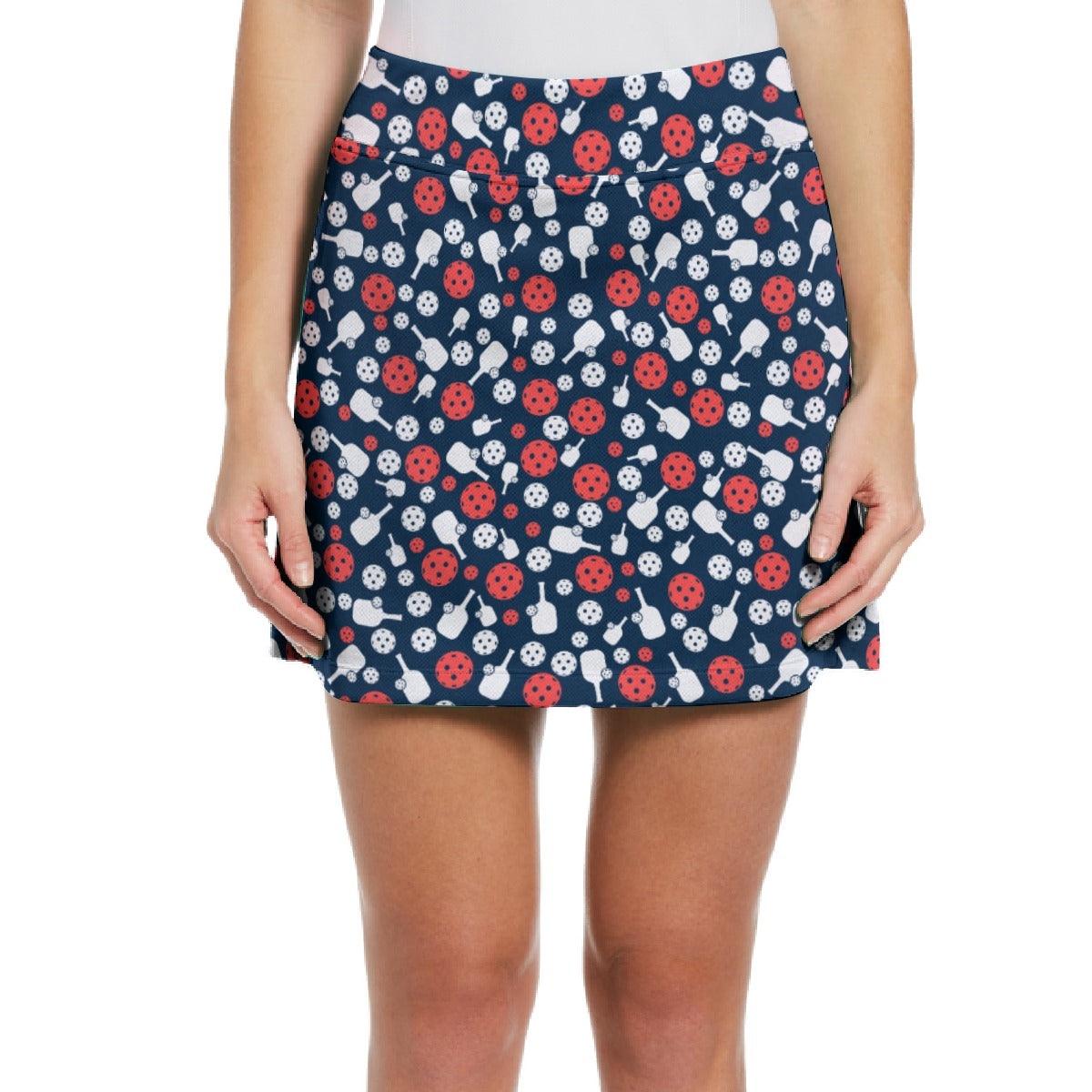 Dizzy Pickle Van Mini Paddles and Balls Women's 17" Performance Pickleball Skort and Inner Shorts