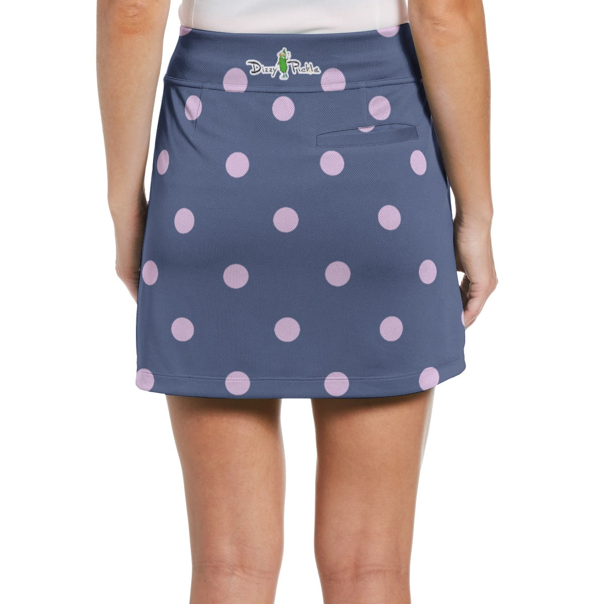 Dizzy Pickle Laura Polka Dots Women's 17" Performance Pickleball Skort and Inner Shorts