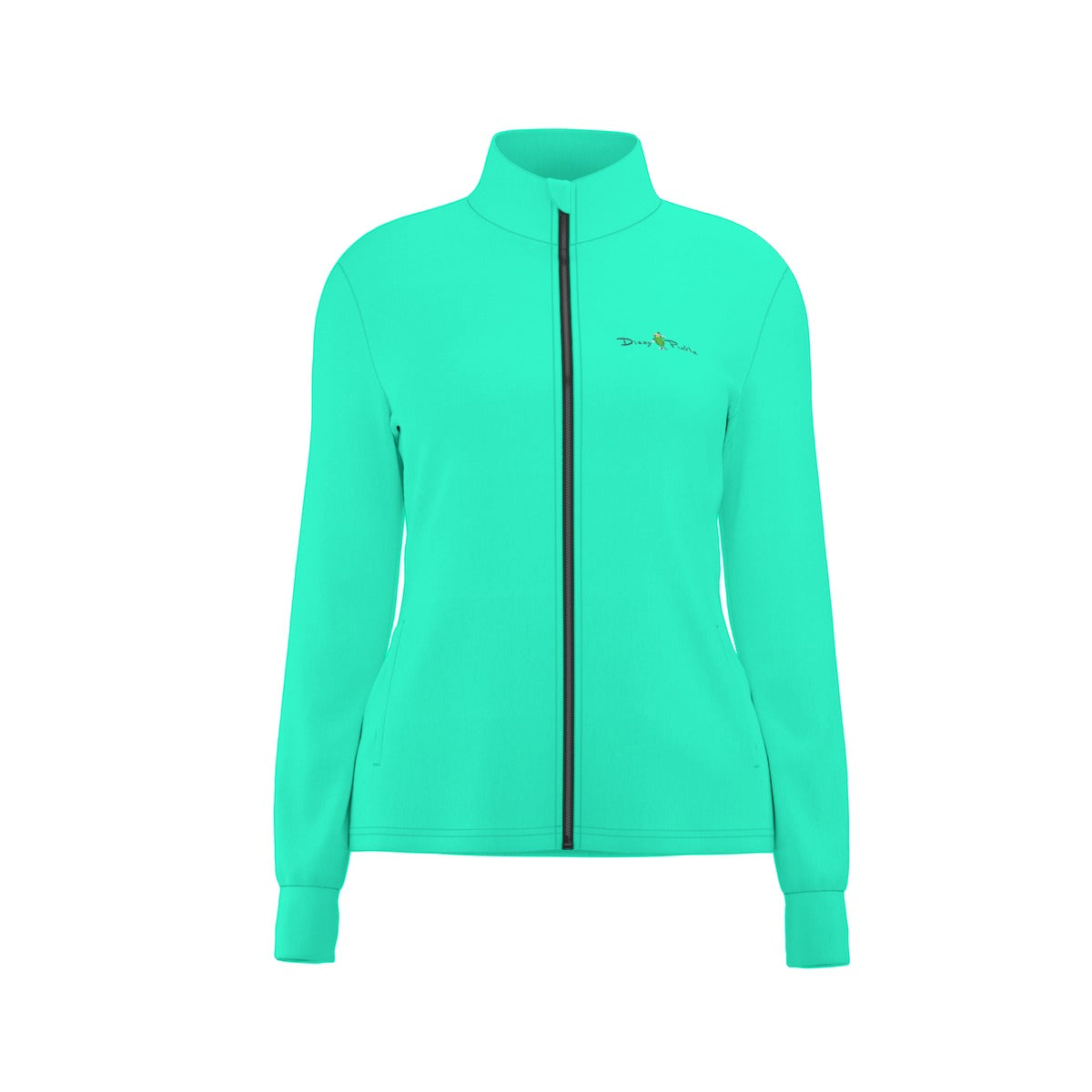 Dizzy Pickle DZY P Classic Aqua Women's Pickleball Long Sleeve Thumbhole Jacket