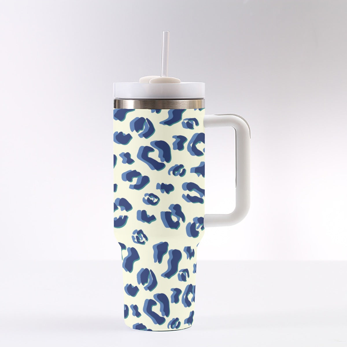 Dizzy Pickle Anne Leopard Print 40 oz. Mega Pickleball Insulated Tumbler with Handle