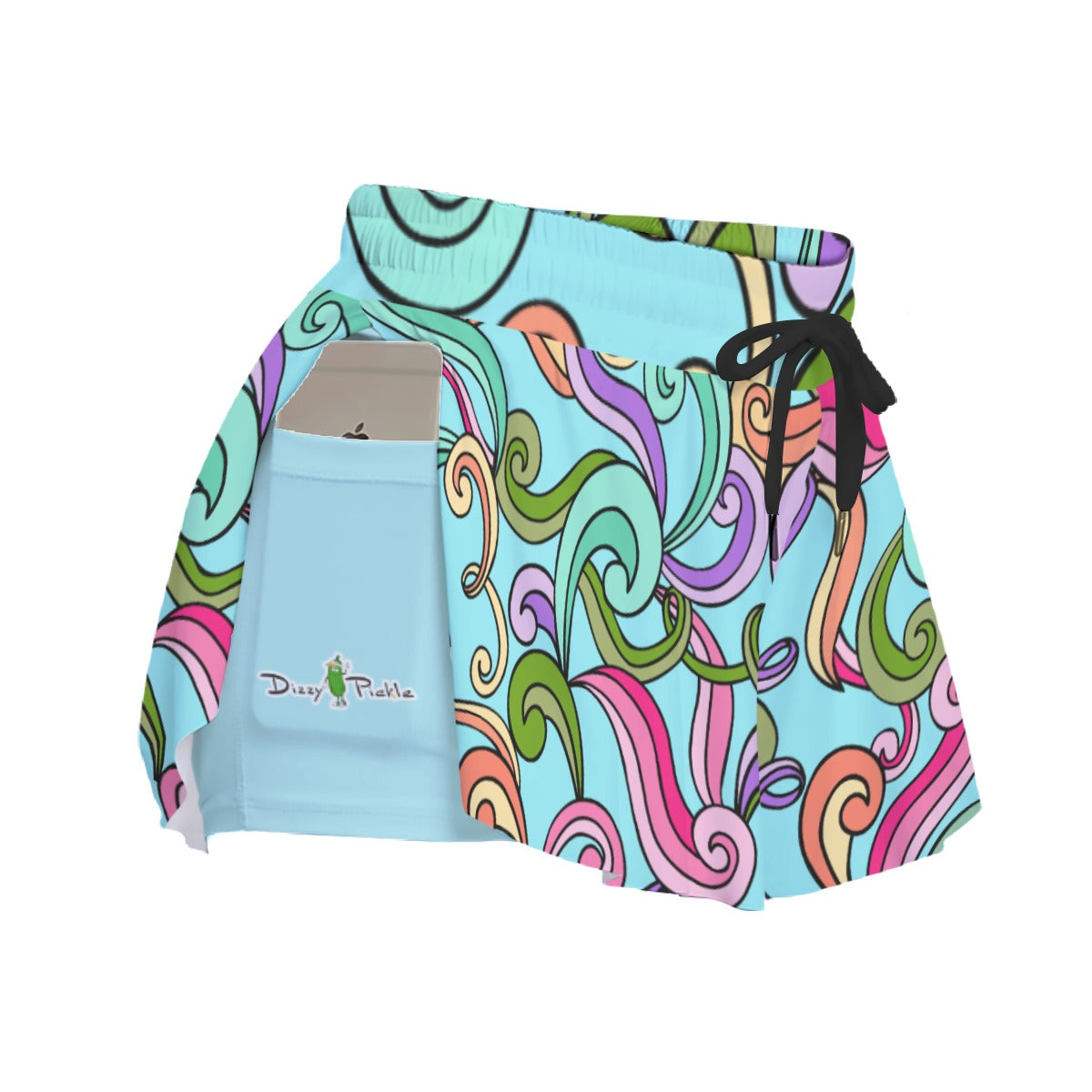 Dizzy Pickle Anna Blue Women's Pickleball Sport Culottes with Pockets