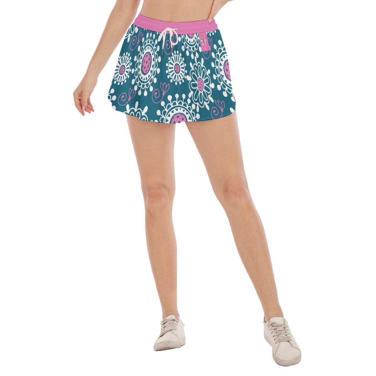 X-LARGE Dizzy Pickle Coming Up Daisies TP Women's Pickleball Sport Skorts with Inner Shorts