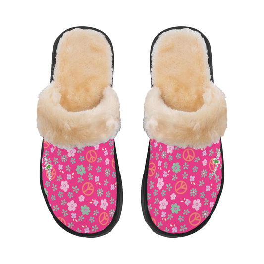 Dizzy Pickle Hope Rose Women's Pickleball Plush Slippers