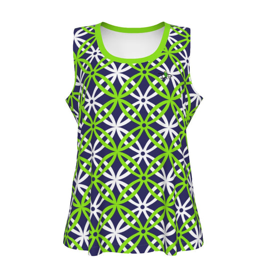 LARGE Dizzy Pickle Beautiful Women's Pickleball Sports Sleeveless Tank