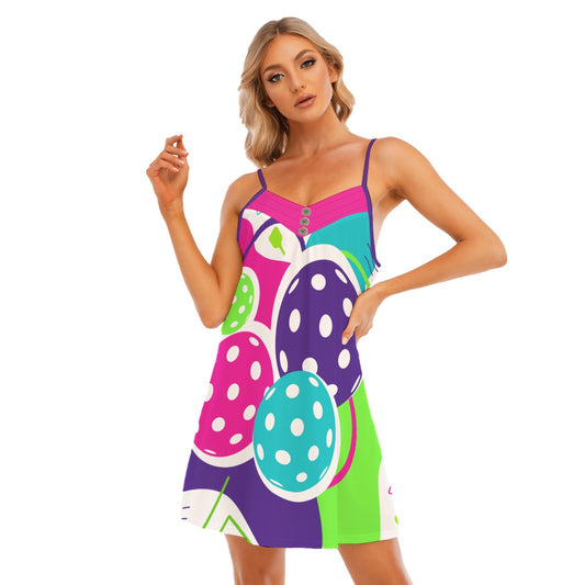 Dizzy Pickle Diana Pickleball V-neck Sleeveless Cami Nightgown
