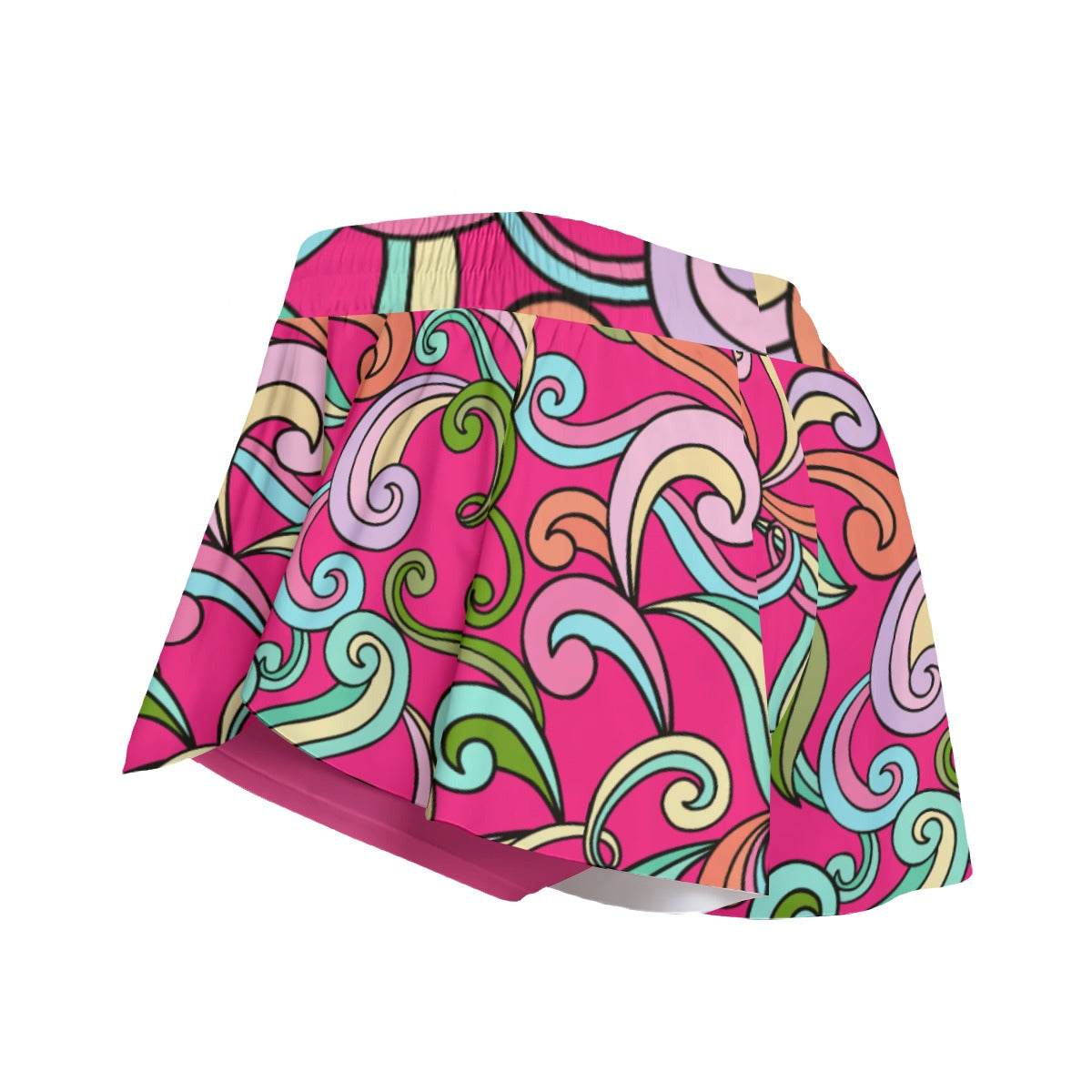 Dizzy Pickle Anna Pink Women's Pickleball Sport Culottes with Pockets