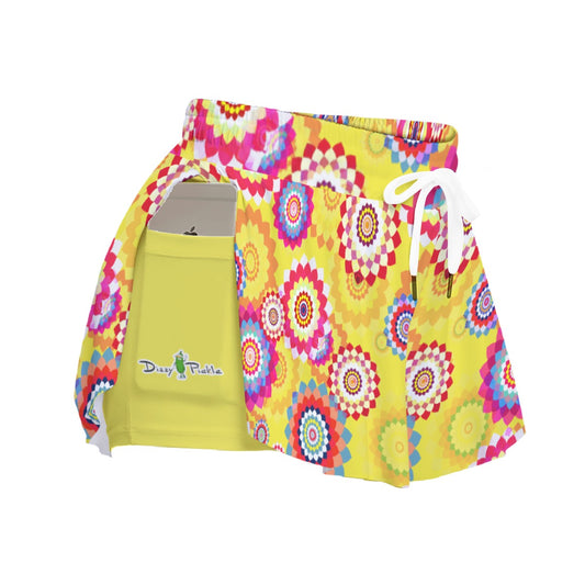 Dizzy Pickle Hannah Blooms Women's Pickleball Sport Culottes with Pockets