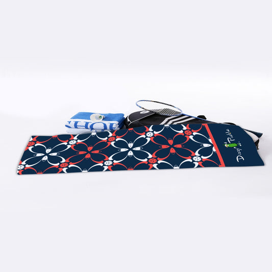 Dizzy Pickle Van Petals Blue Pickleball Cooling Sports Towel