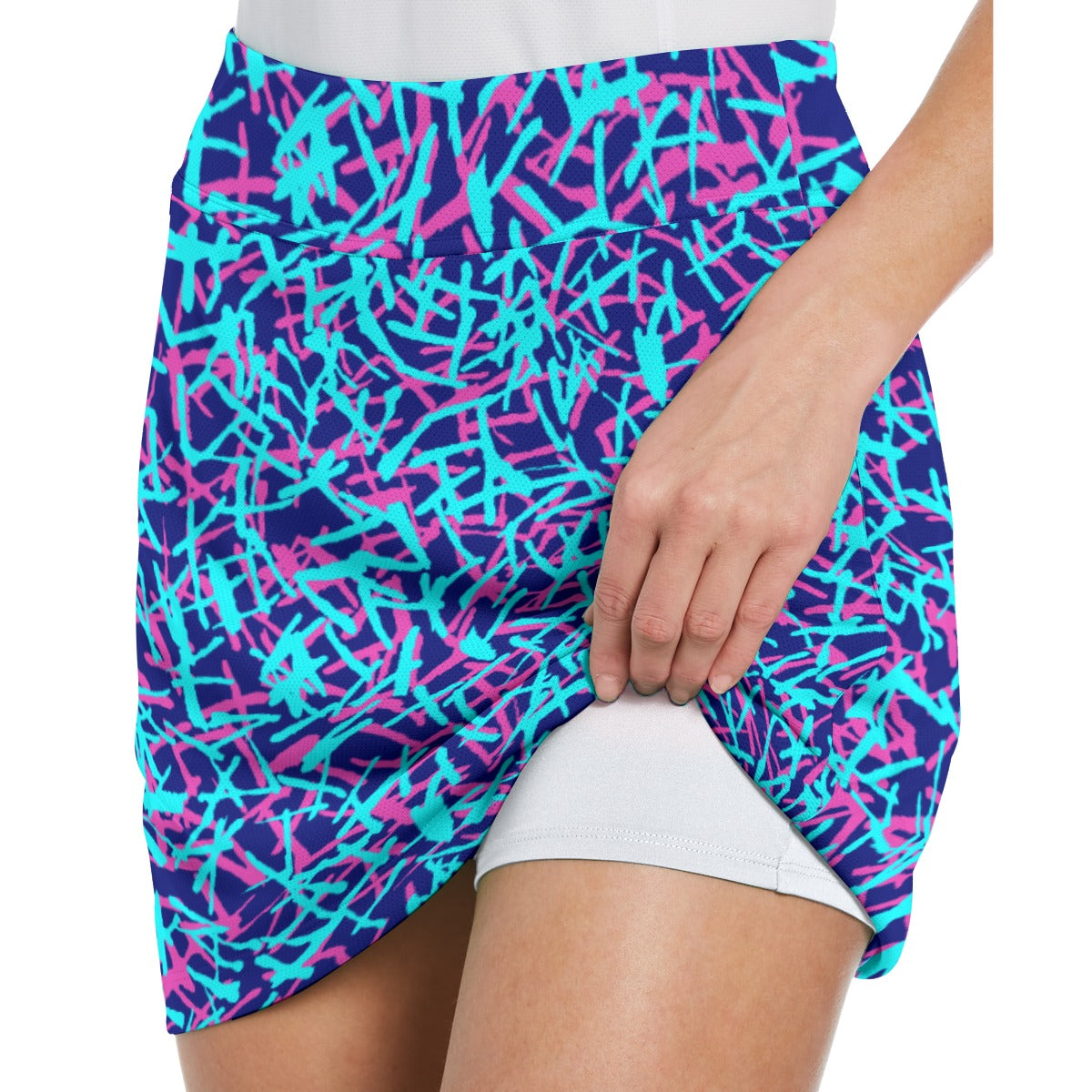 Dizzy Pickle Lesia BBP Confetti Women's 17" Performance Pickleball Skort and Inner Shorts