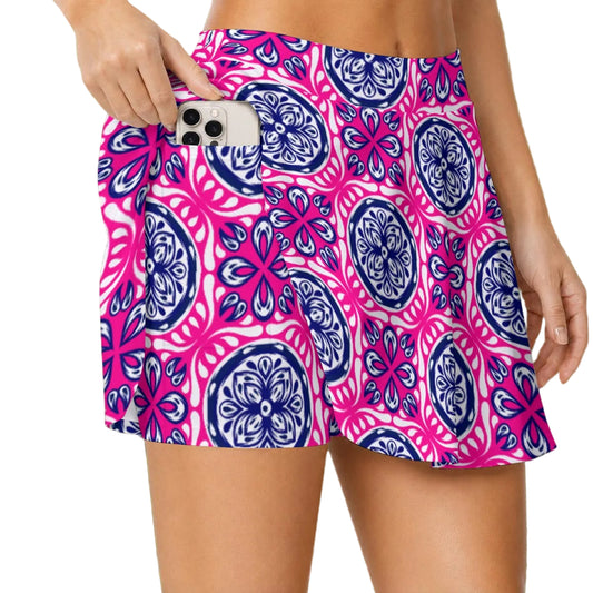 Dizzy Pickle Tracy Pink Women's (16" - 17") Active A-Line Swing Pickleball Skort