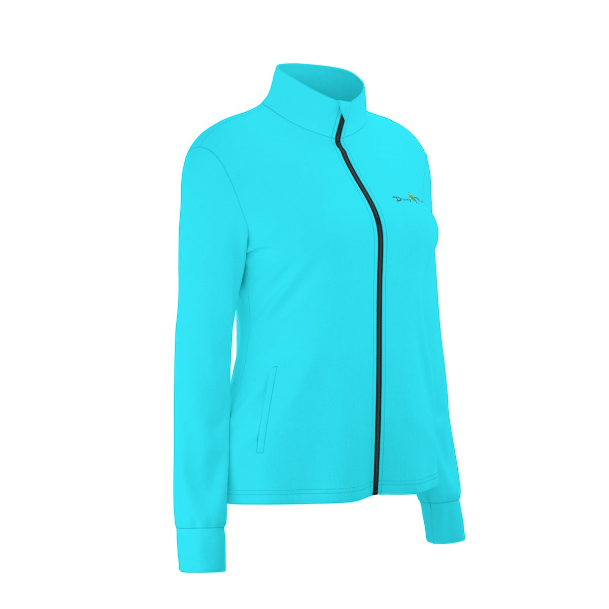 Dizzy Pickle DZY P Classic Bright Blue Women's Pickleball Long Sleeve Thumbhole Jacket