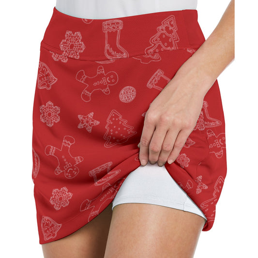 Dizzy Pickle Christmas Cookies RW Women's 17" Performance Pickleball Skort with Inner Shorts