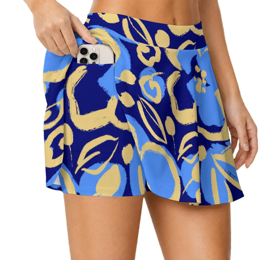 Dizzy Pickle Lesia BYB Blooms Women's (16" - 17") Active A-Line Swing Pickleball Skort