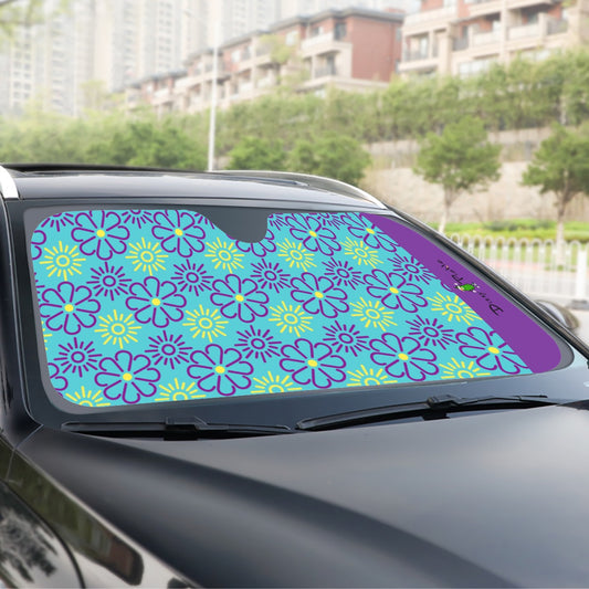 Dizzy Pickle April Teal Pickleball Windshield Sunshade