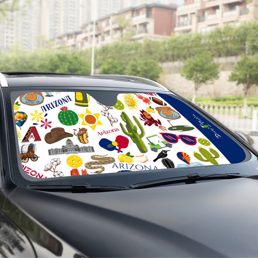 Dizzy Pickle Arizona Pickleball Windshield Sunshade