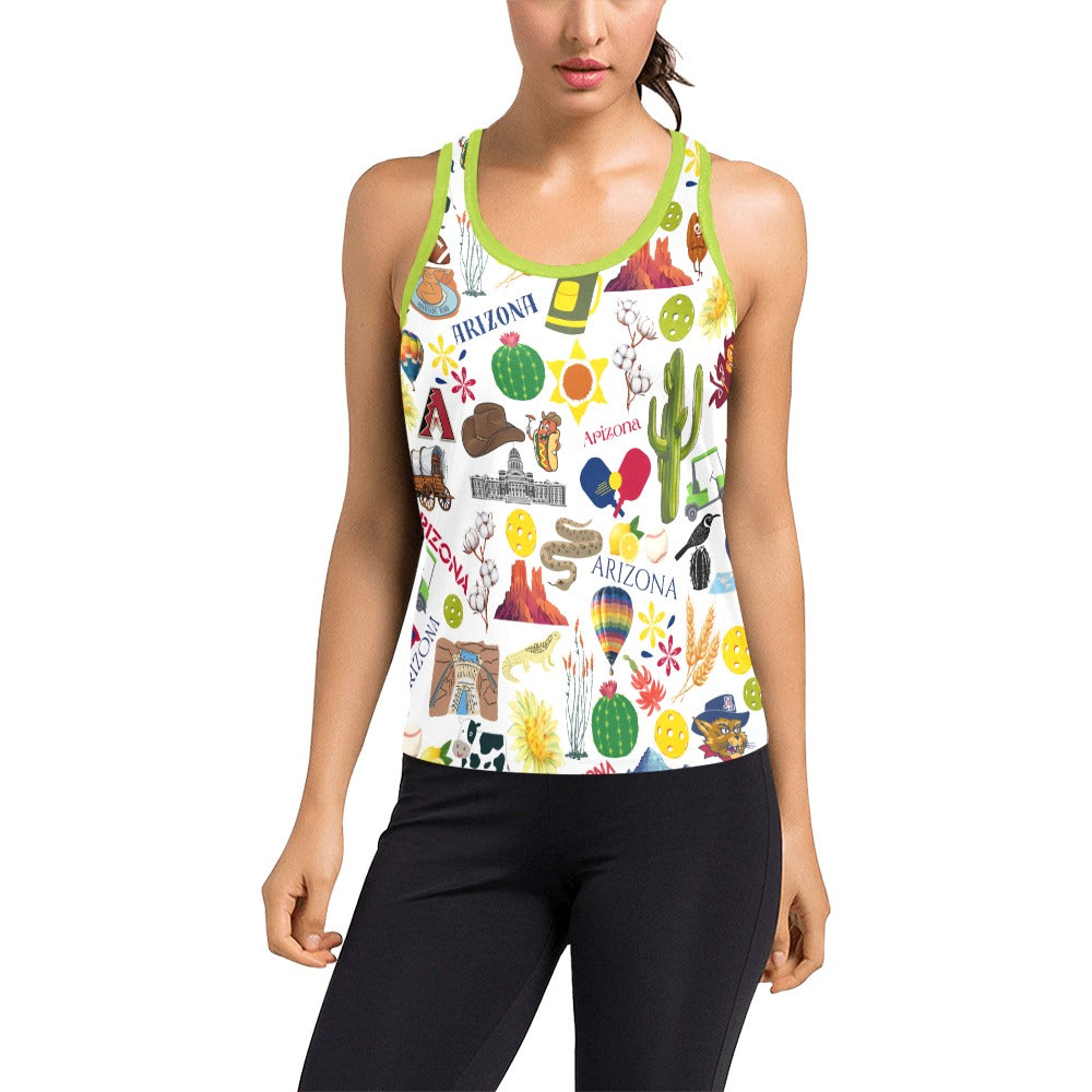 Dizzy Pickle Arizona Women's Fitted Pickleball Racerback Tank Top