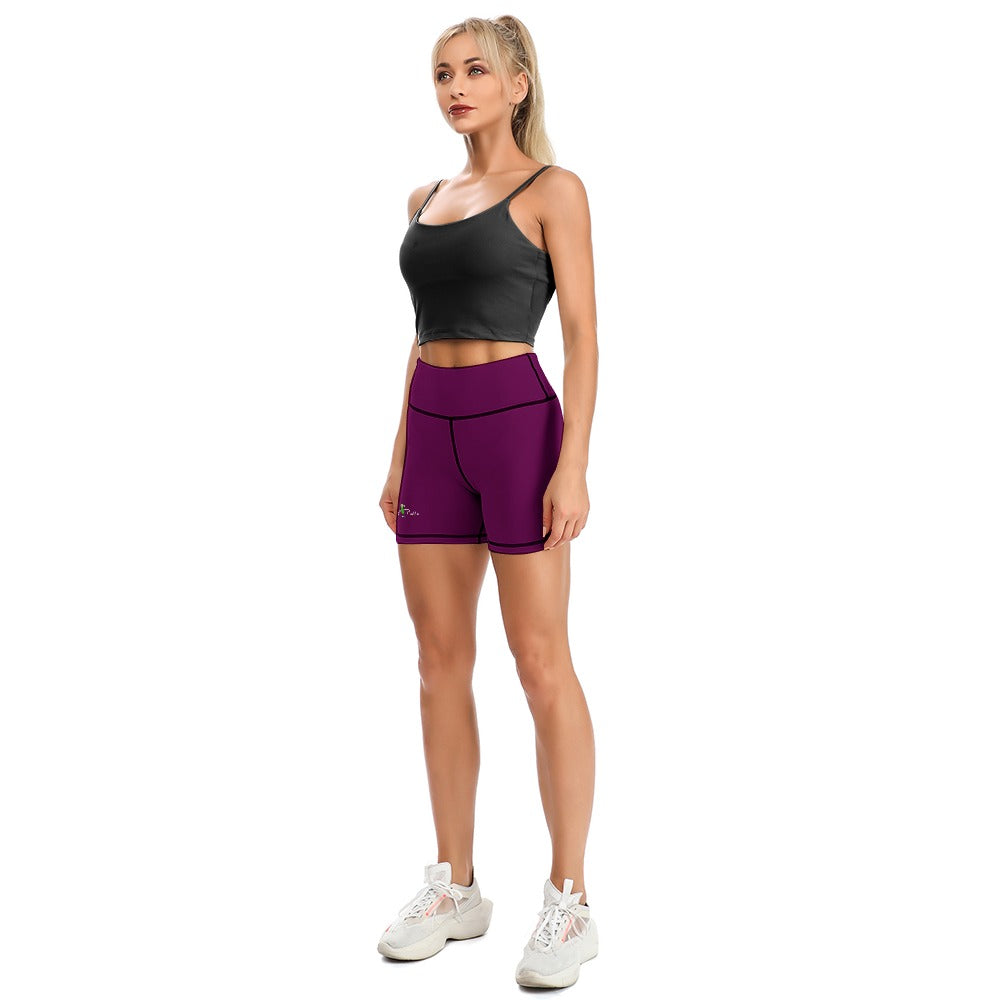 Dizzy Pickle DZY P Classic Plum Purple Women's Pickleball Comfortable Skinny Sports Yoga Shorts