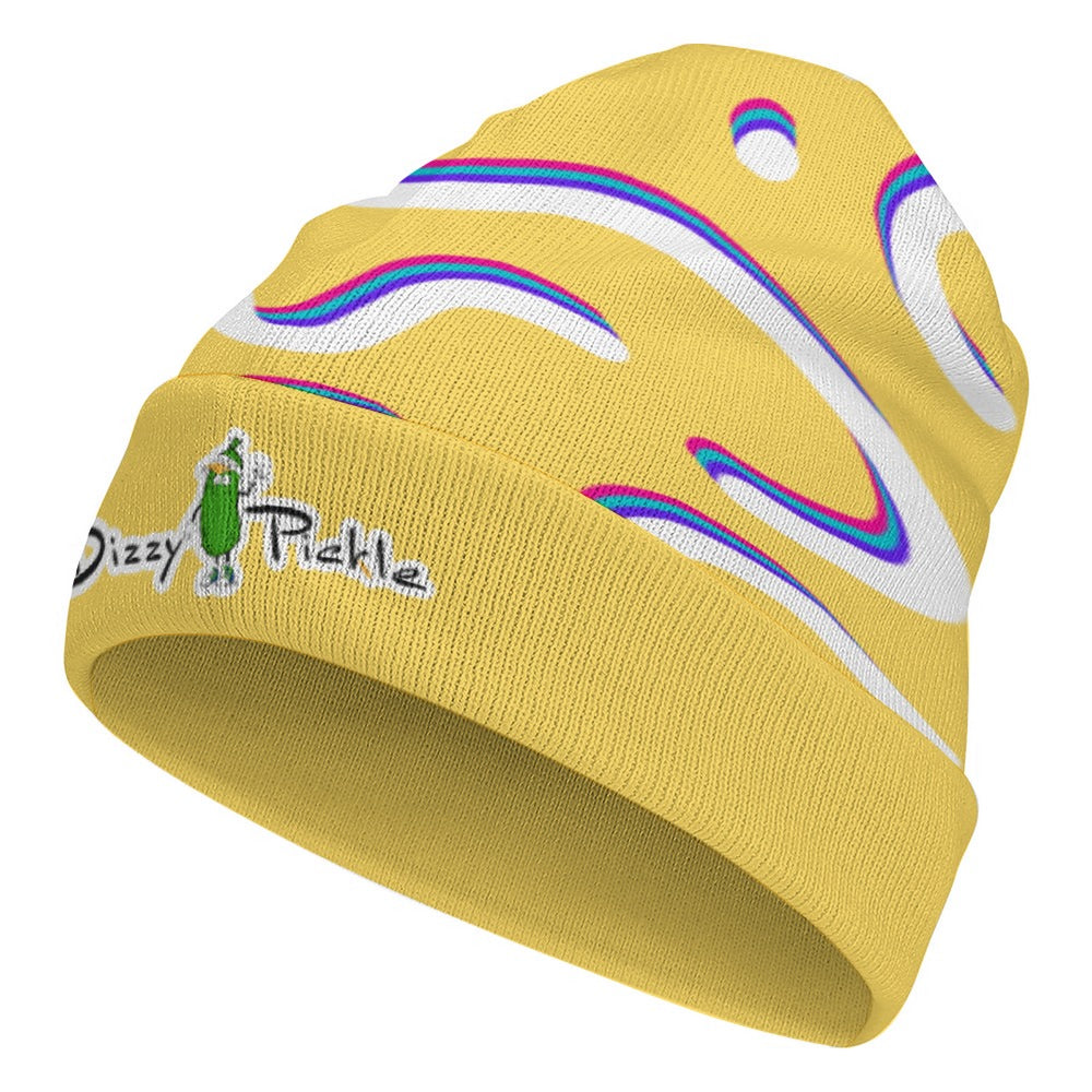 Dizzy Pickle Confetti Yellow One-Size Knitted Beanie