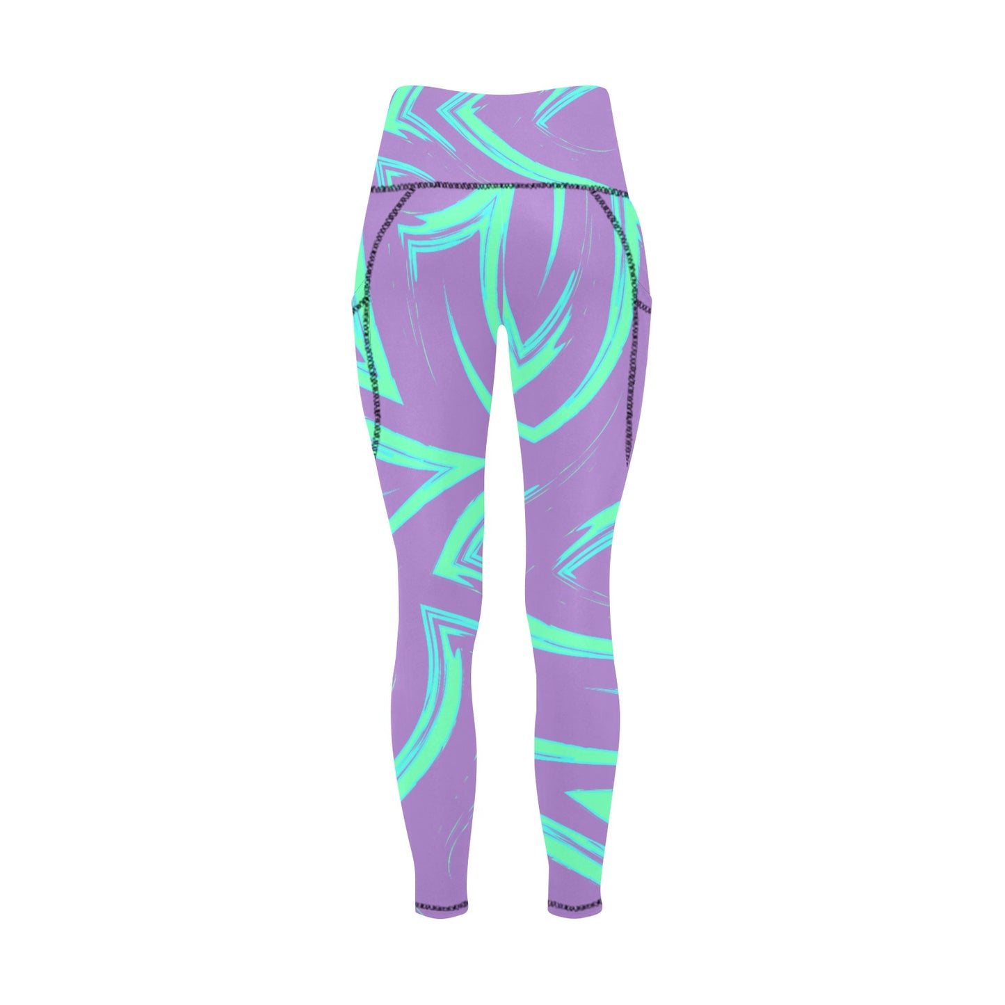 Dizzy Pickle Emily Move Women's Pickleball Performance Leggings (Ankle Length, High-Waisted, & Two Side Pockets)