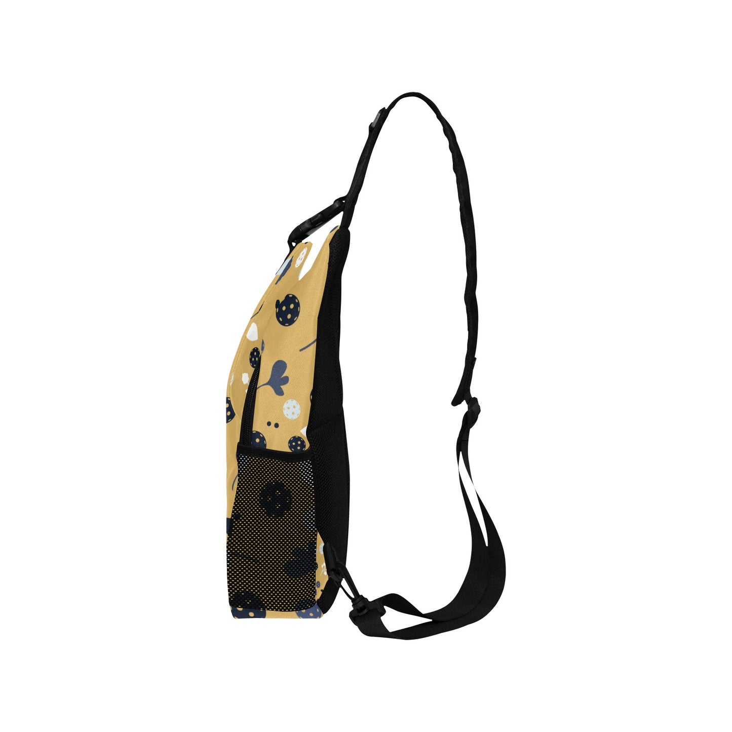 Dizzy Pickle Lesley Gold Pickleball Grab-N-Go Crossbody Casual Chest Bag