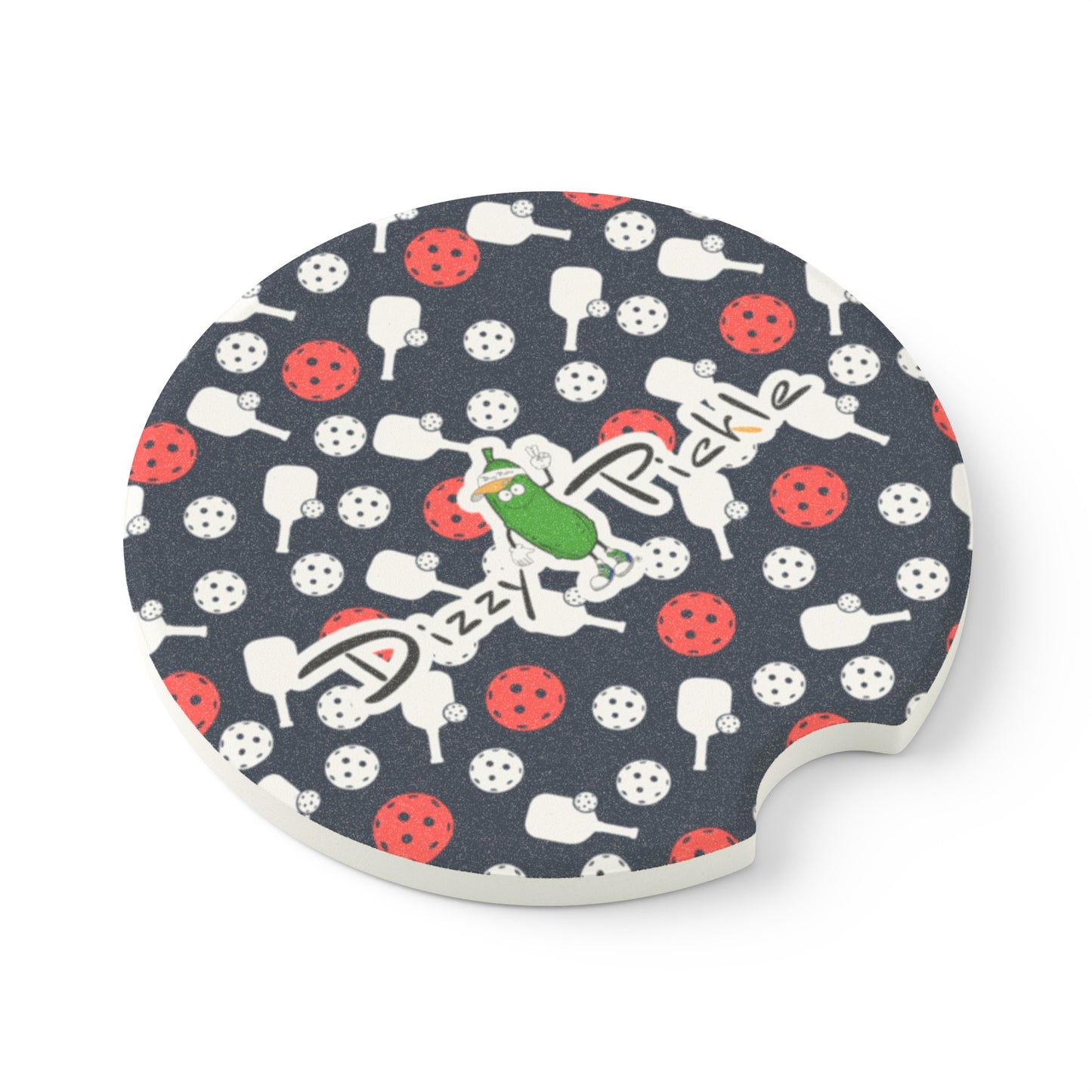 Dizzy Pickle Van Mini Paddles and Balls Soapstone Car Coaster