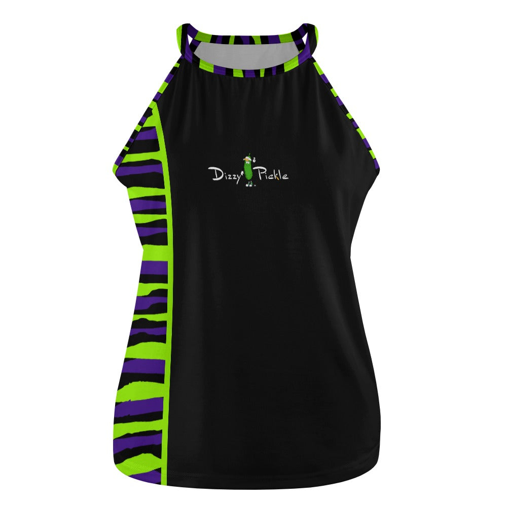 Dizzy Pickle Dinking Diva BG Stripes Women's Pickleball Crew Neck Vest