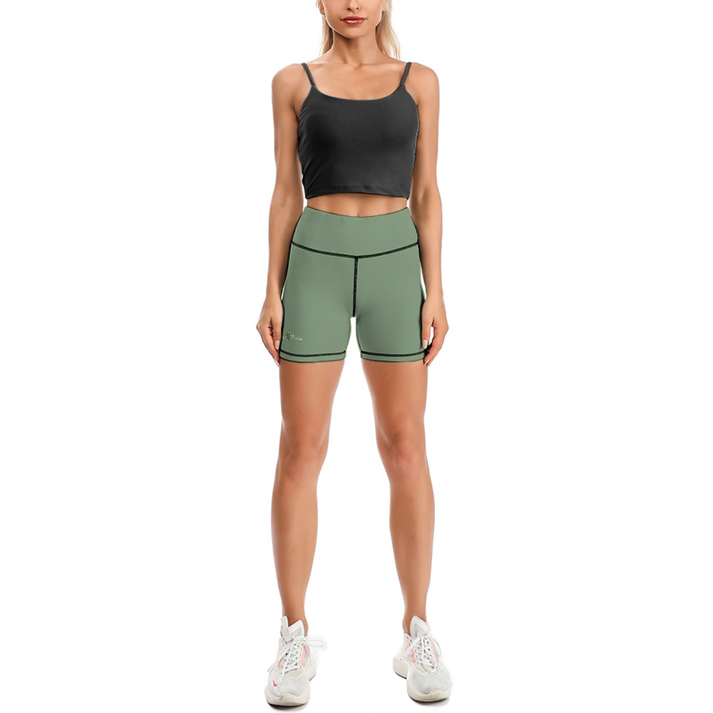 Dizzy Pickle DZY P Classic Dark Sea Green Women's Pickleball Comfortable Skinny Sports Yoga Shorts