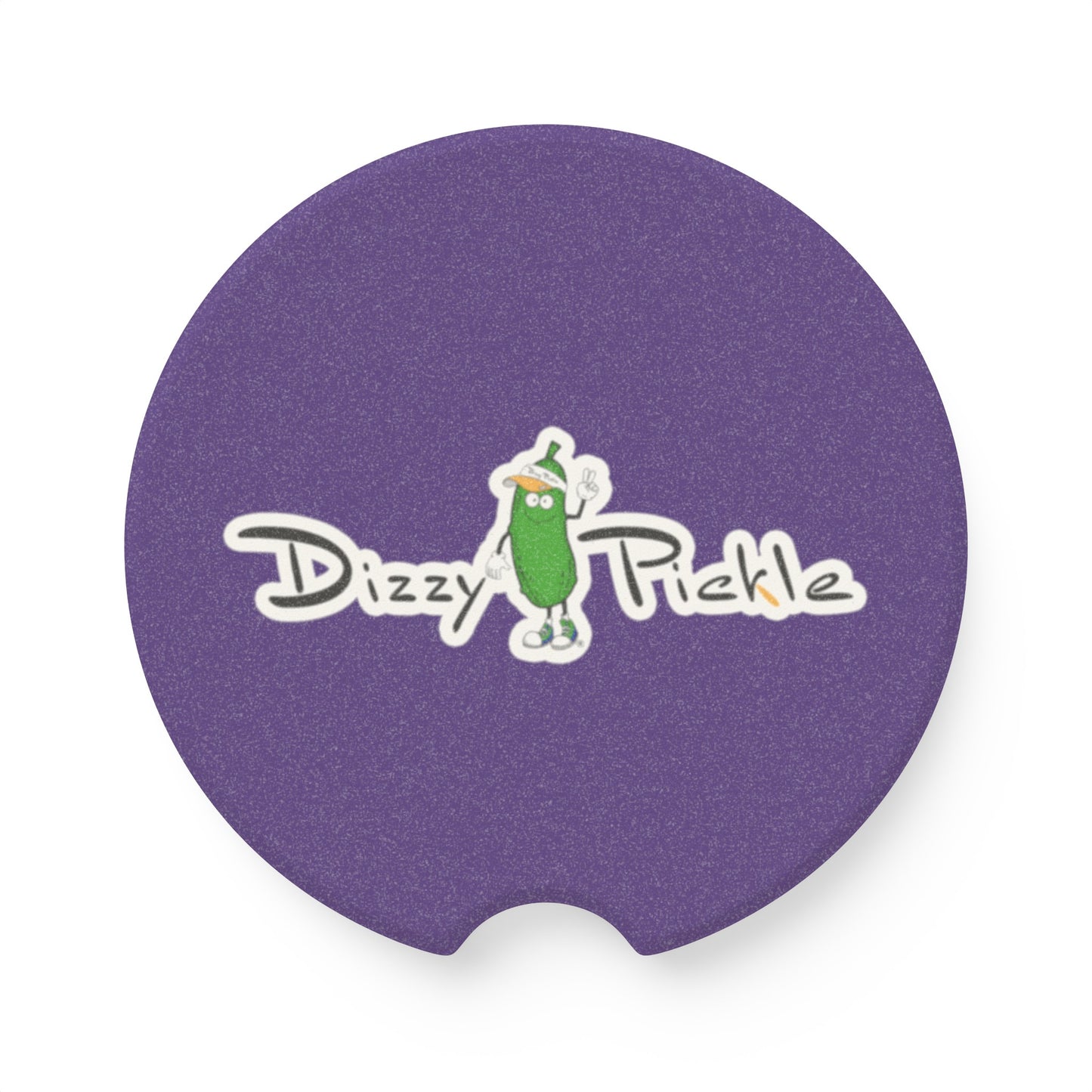 Dizzy Pickle DZY P Classic Purple Soapstone Car Coaster