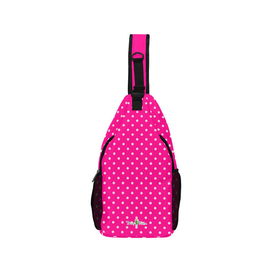 Dizzy Pickle Avery Polka Dots Pickleball Grab-N-Go Crossbody Casual Chest Bag