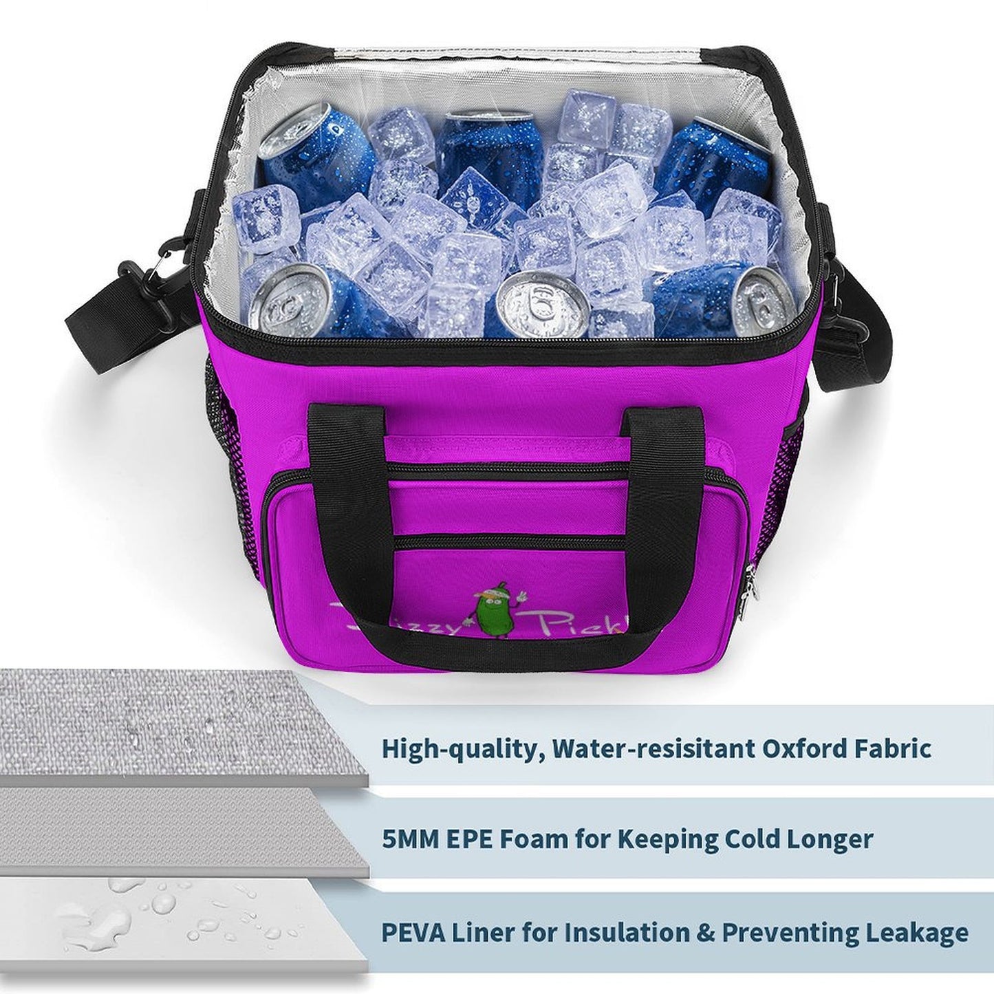 Custom Large Insulated Cooler Bag Thermal Tote With Shoulder