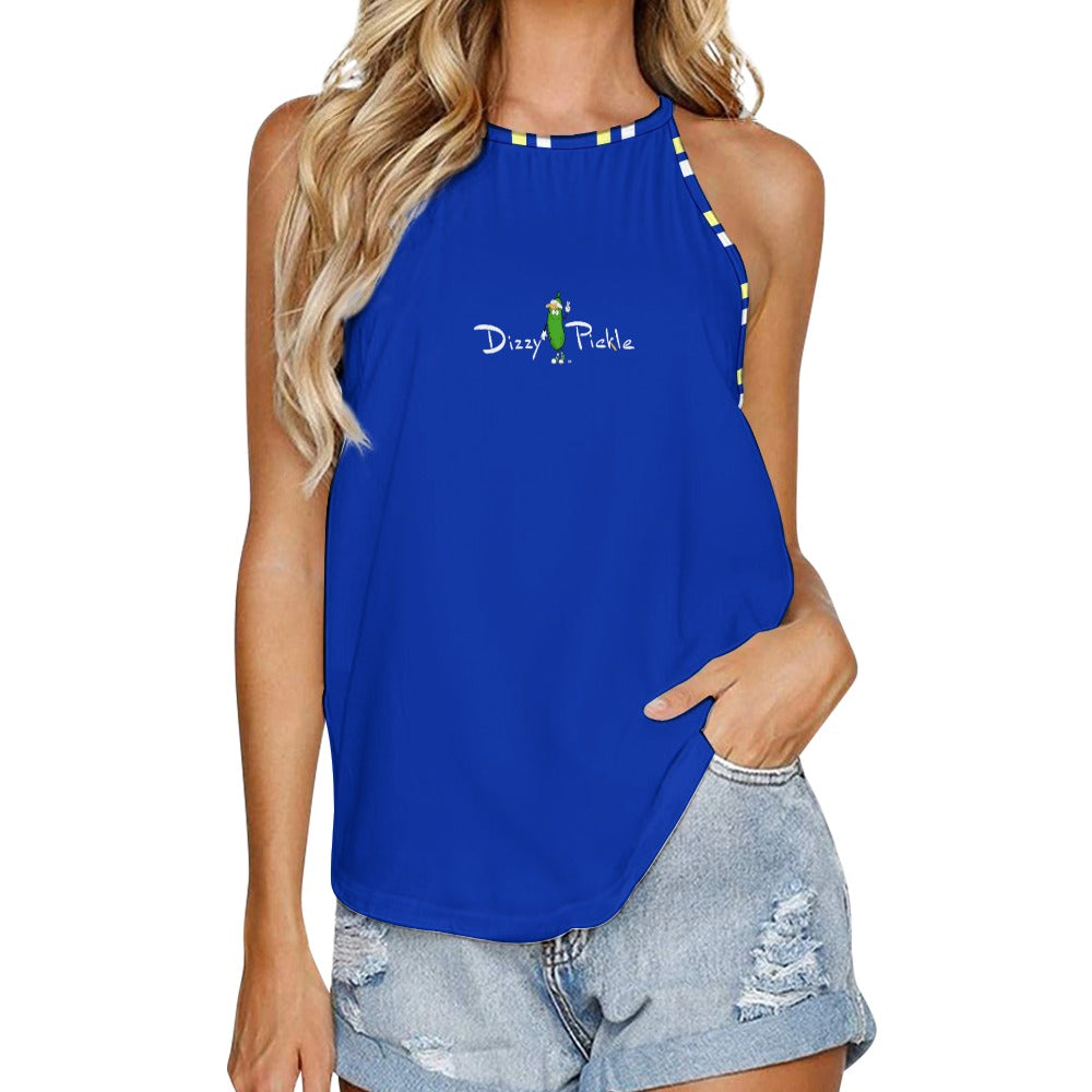 Dizzy Pickle Coming Up Daisies BY Blue Women's Pickleball Crew Neck Vest