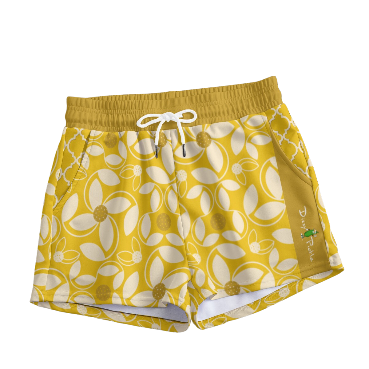 Dizzy Pickle Beth Women's Pickleball Casual Shorts with Pockets Gold
