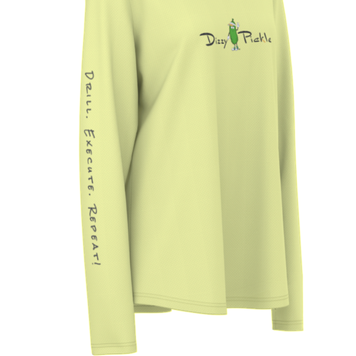 Dizzy Pickle Coming Up Daisies Yellow Women's Pickleball Sunscreen Sports Hoodie with Thumb Holes