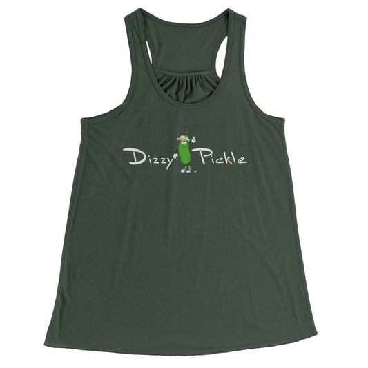 SMALL DZY P Classic - Bella Flowy Raceback Tank by Dizzy Pickle MILITARY GREEN