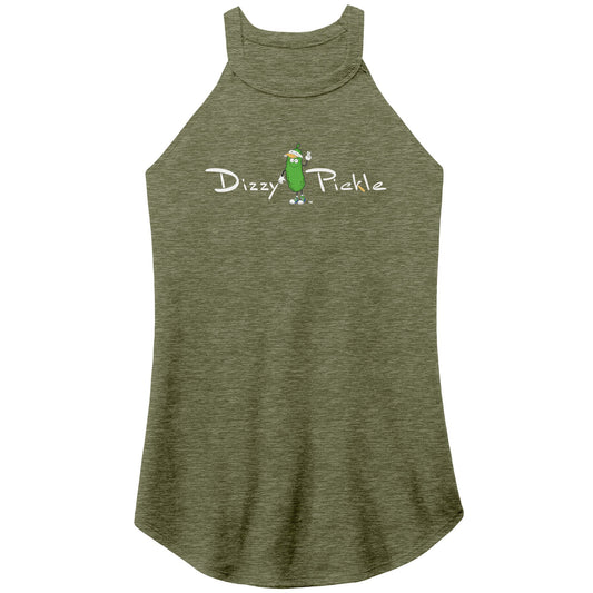 SMALL DZY P Classic - District Women's Tri-Rocker Tank by Dizzy Pickle MILITARY GREEN