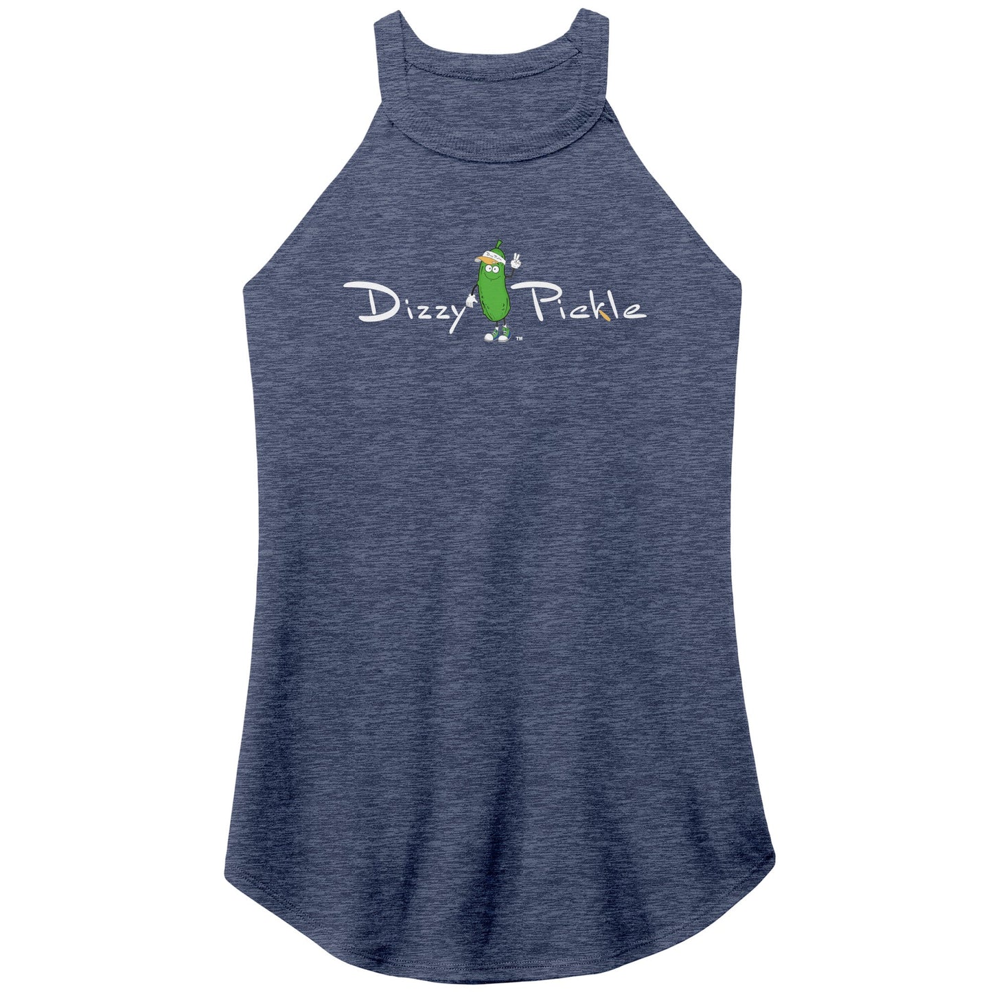 MEDIUM DZY P Classic - District Women's Tri-Rocker Tank by Dizzy Pickle NAVY FROST