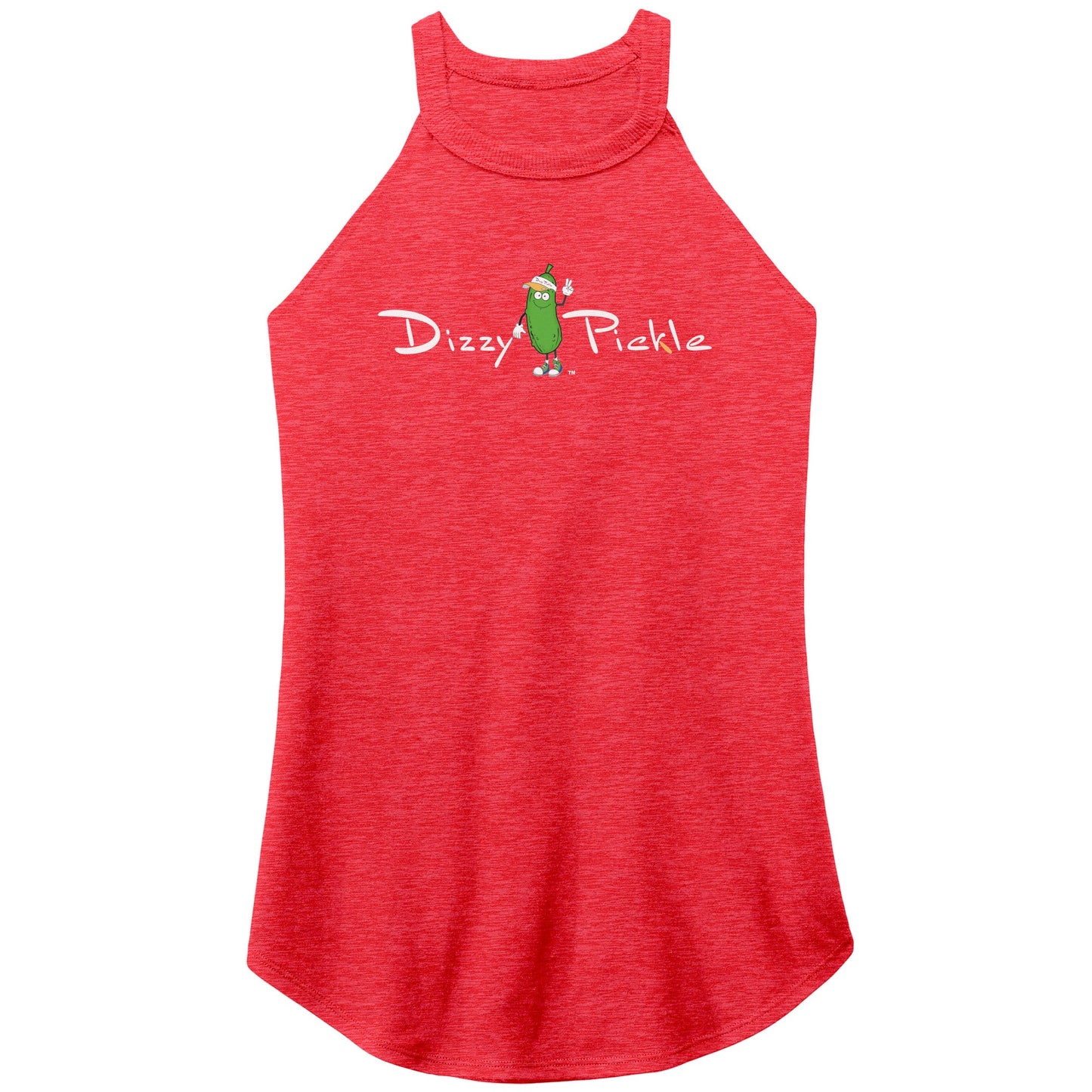 MEDIUM DZY P Classic - District Women's Tri-Rocker Tank by Dizzy Pickle RED FROST