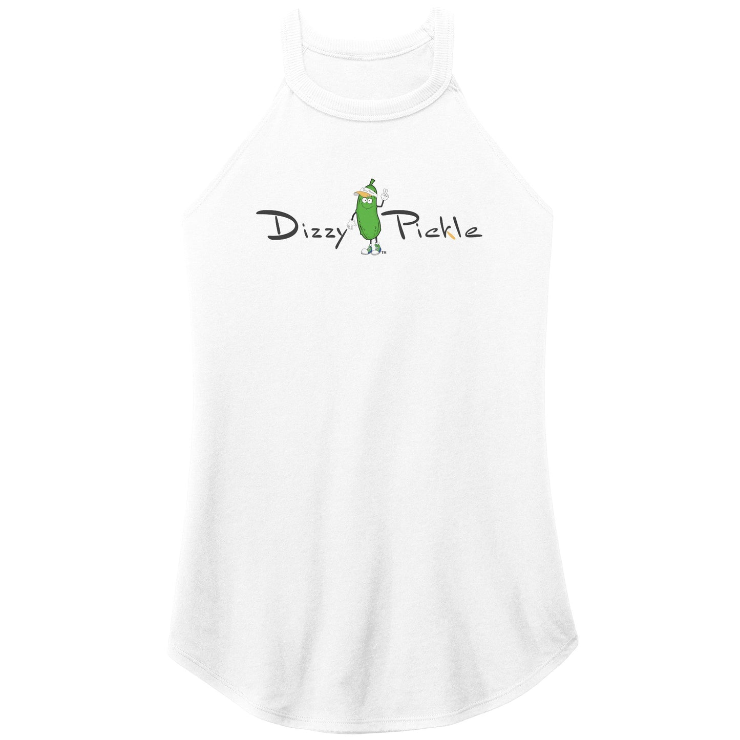 SMALL DZY P Classic - District Women's Tri-Rocker Tank by Dizzy Pickle WHITE