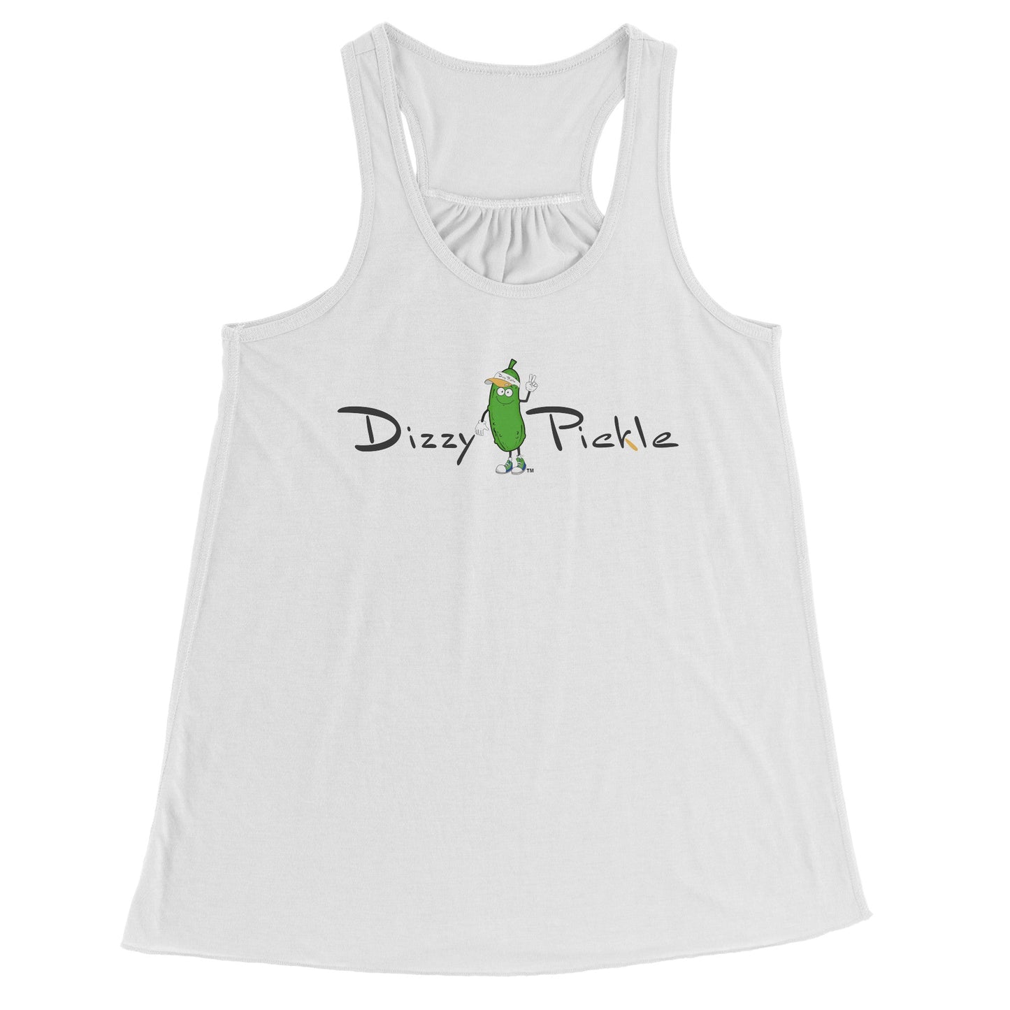 MEDIUM DZY P Classic - Flowy Raceback Tank by Dizzy Pickle WHITE