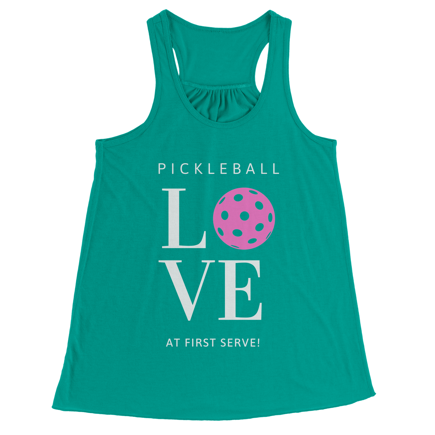 Dizzy Pickle Love at First Serve WP Women's Pickleball Flowy Raceback Tank