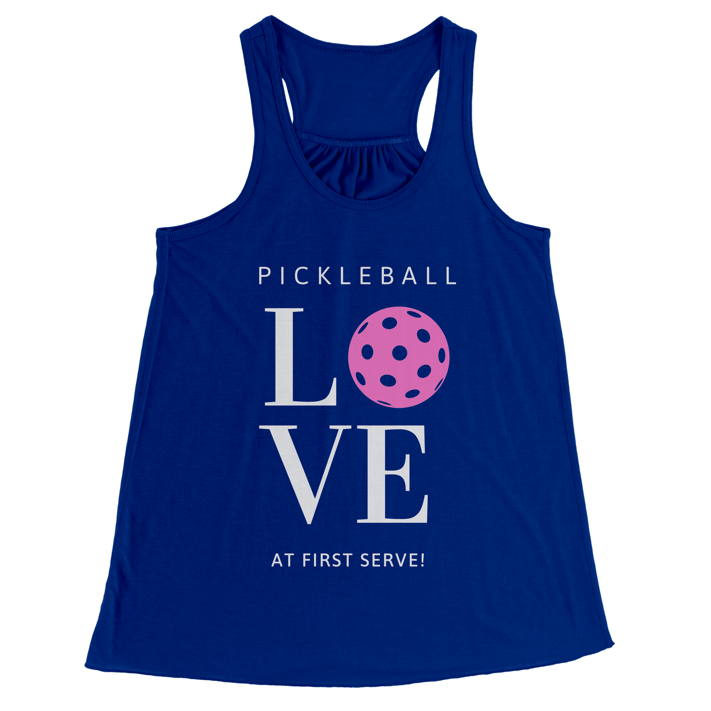 Dizzy Pickle Love at First Serve WP Women's Pickleball Flowy Raceback Tank