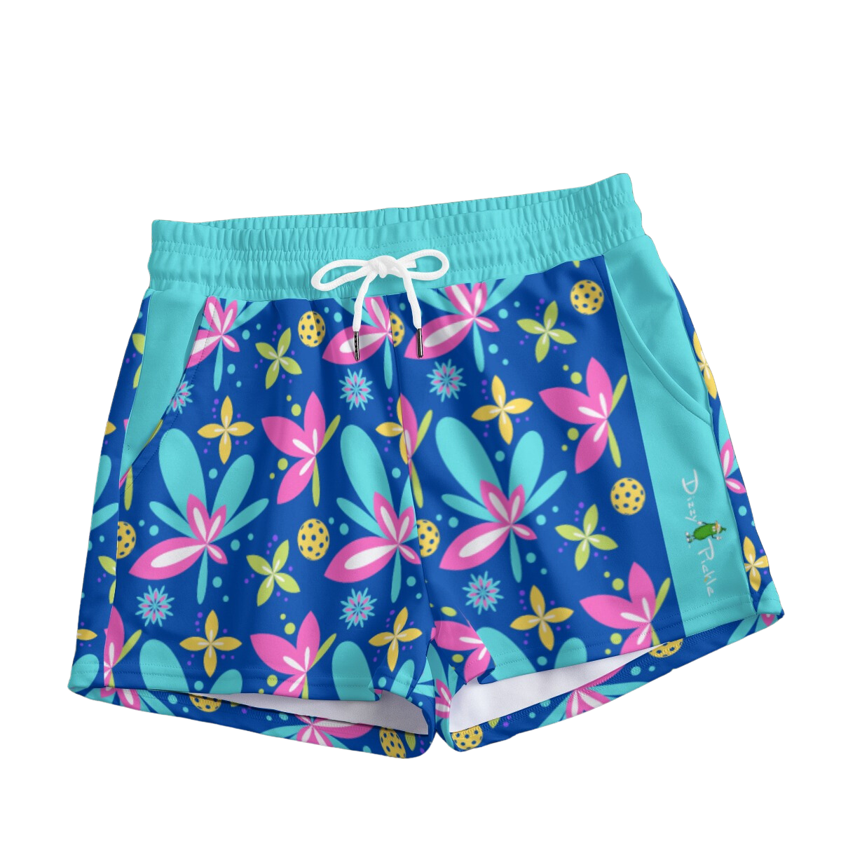 Dizzy Pickle Donna Main Women's Pickleball Casual Shorts with Pockets Blue