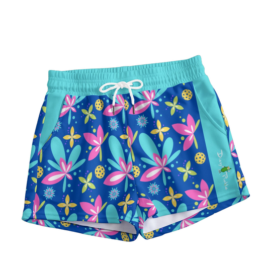 Dizzy Pickle Donna Blue Main Women's Pickleball Casual Shorts with Pockets