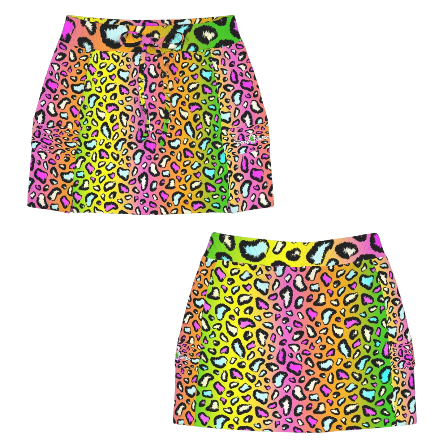 Dizzy Pickle Amber Rainbow Women's Sports Cargo Straightline Skorts