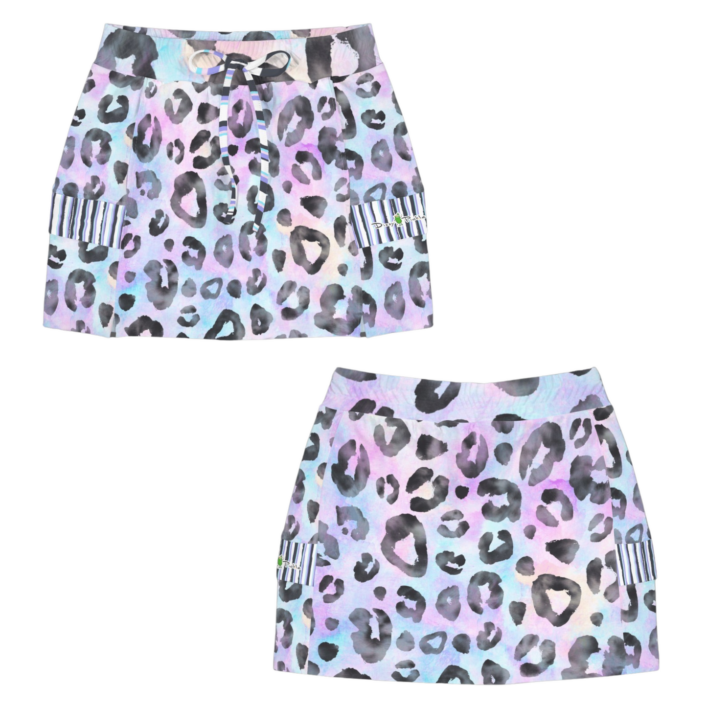 Dizzy Pickle Amber Pastel Kitty Women's Sports Cargo Straighline Skorts