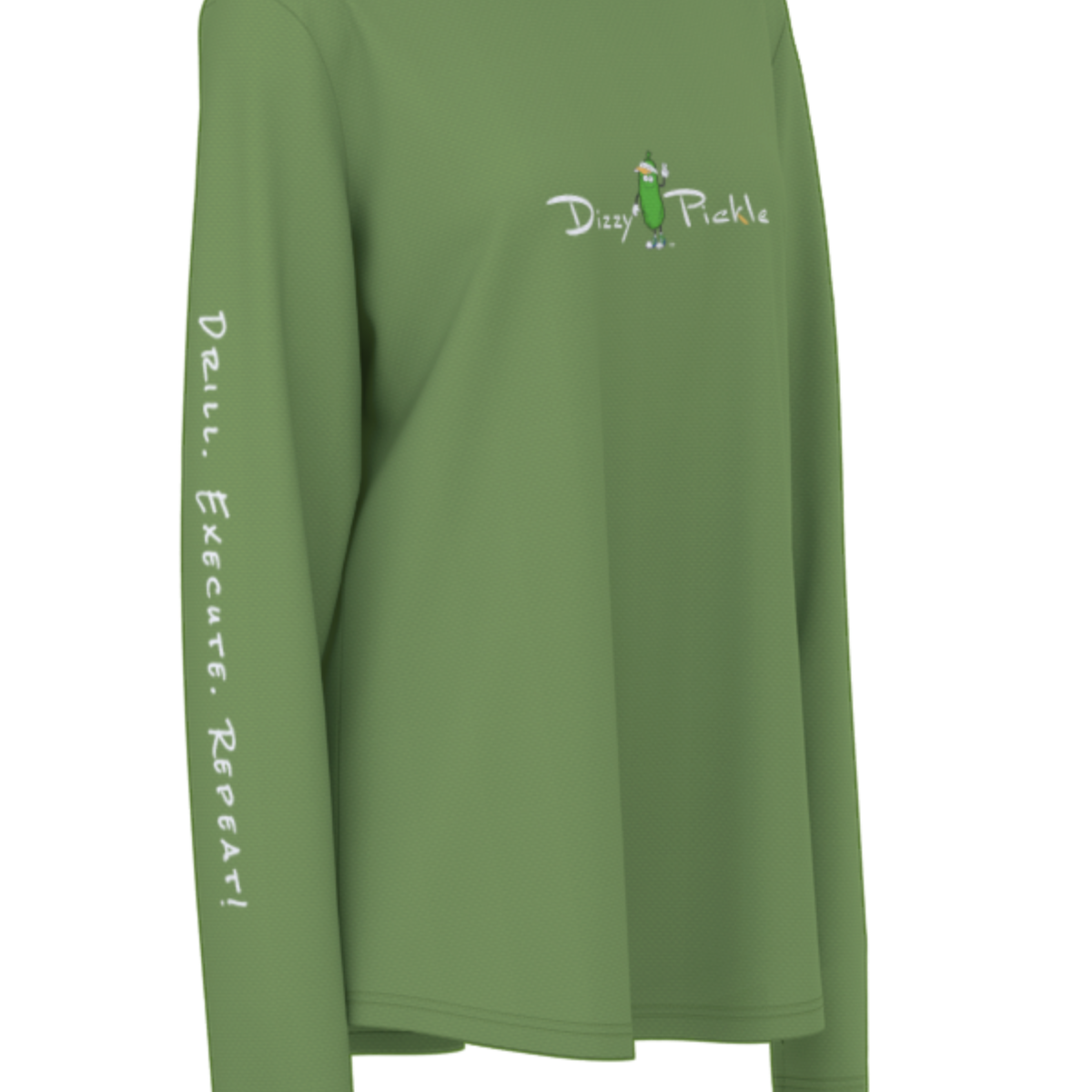 Dizzy Pickle Georgia Green Women's Pickleball Sunscreen Sports Hoodie with Thumb Holes