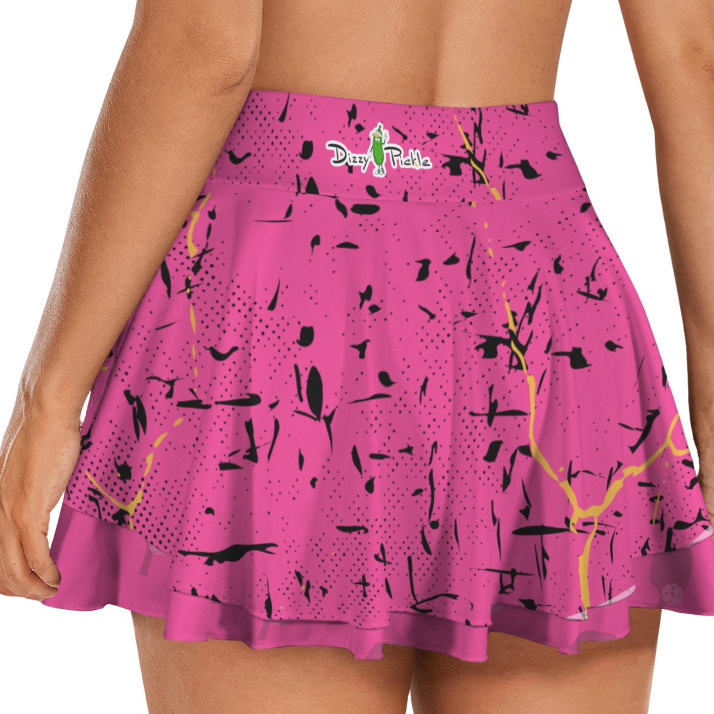 Dizzy Pickle Lynne Pink Women's Double Hem Pickleball Skort